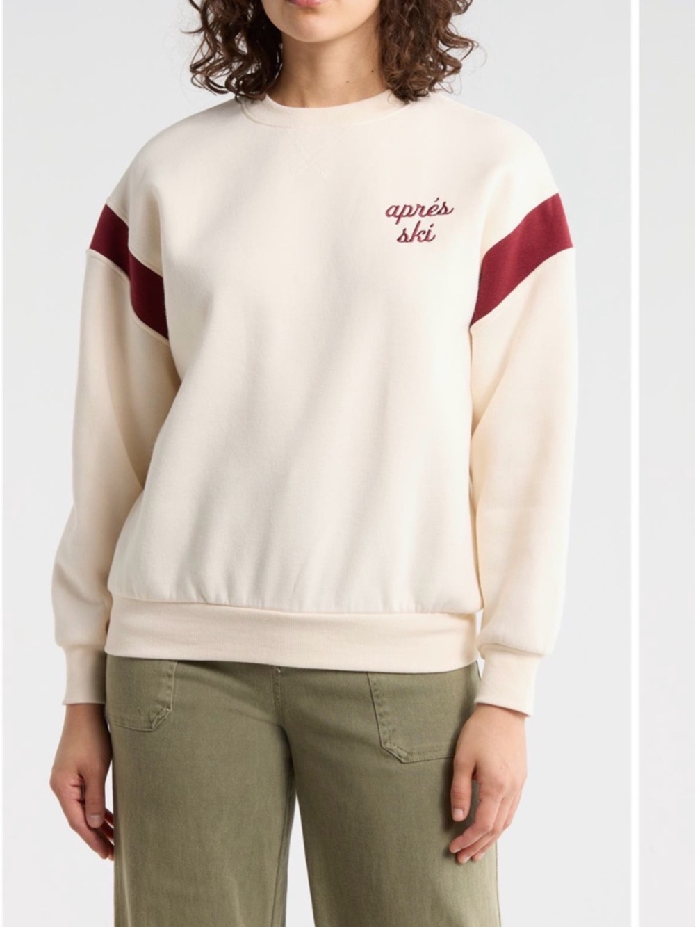Wild fox Cream Apres Ski Martini Sweatshirt